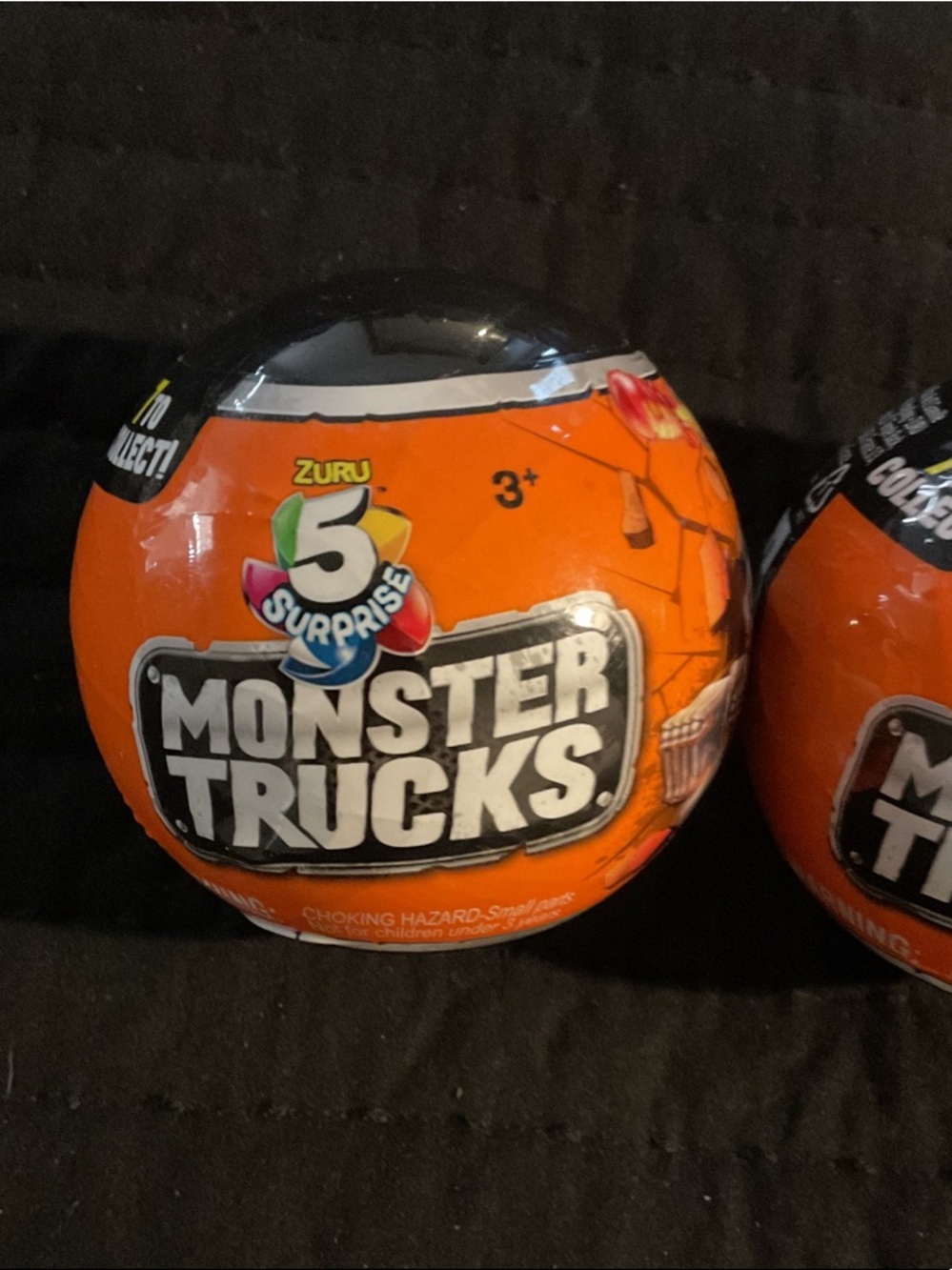 Monster Trucks Surprise Ball Toy - Orange - Picture 2 of 4